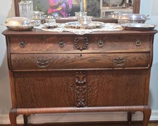 Antique Tiger Stripe Sideboard