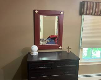 Bedroom Bureau and Mirror