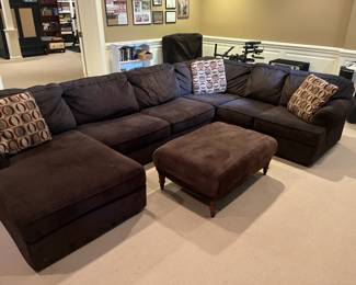Living Room Sofa and Ottoman Sectionals