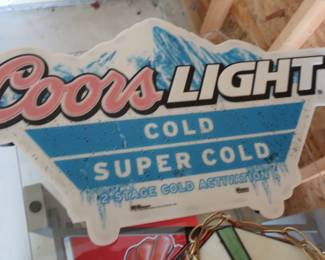 Coors beer sign
