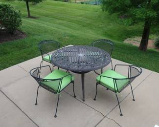 patio set Table is 47".