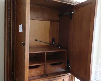 inside of armoire