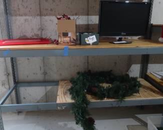 basement items shelving units are not for sale