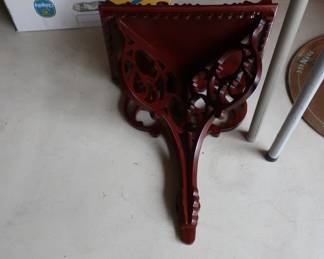 wooden shelf