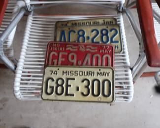 older license plates
