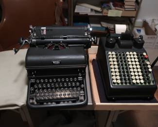 Royal typewriter and adding machine