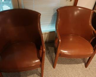 brown office chairs