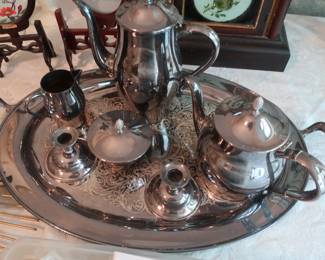 stainless tea set