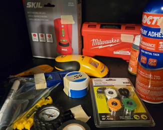 Electronic stud finders, Milwaukee drill bits, spray tips & more
