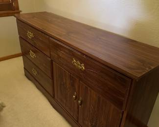 Dresser, bookcase bed and armoire