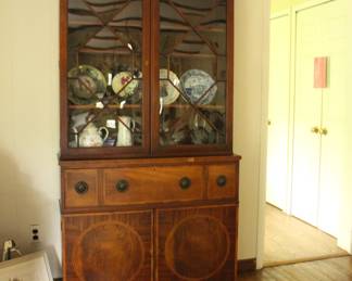 Vintage Wood China Cabinet