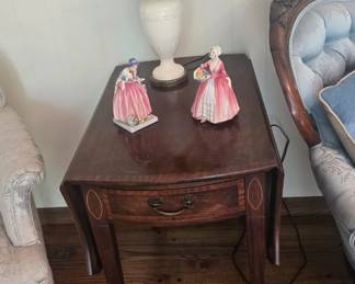 Hadley Table, Lamp, Royal Daulton Figurines