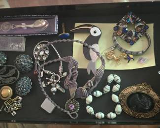 Broaches, Necklaces, Pins, Bracelets, Necklace, Spoon