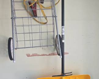 Yard Tools and Basket with Wheels
