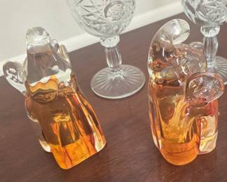 Art Glass Elephants