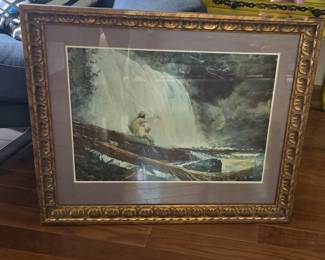 Water Scene Fisherman by Rebecca Cohen