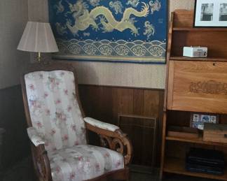 Dragon Tapestry, Wood Rocker