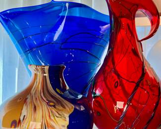 Murano Style Art Glass and Hand Blown Art Glass by Viz
