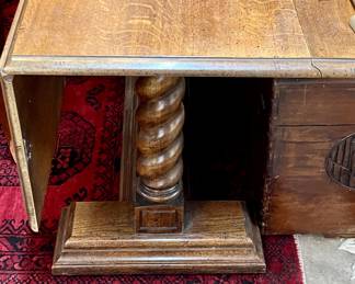 Vintage Oak Trestle Table