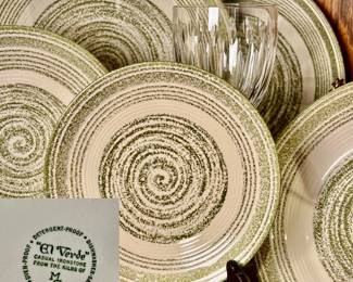 Mid Century Modern El Verde Ironstone Dishes