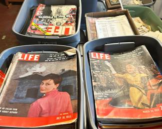 Large Collection of Life Magazines (over 100)