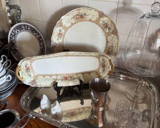 Antique china and more silverplate