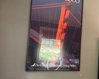 Great vintage Piedmont Airlines poster…pardon the glare😩