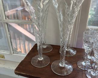 Champagne flutes...lots of sets