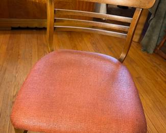 One of a pair of Jin Stuart mid century modern chairs
