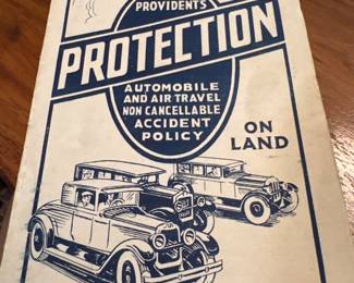 Vintage insurance flyer