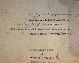 Vintage script On The Waterfront.