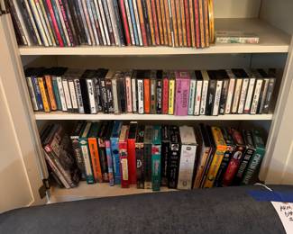 CDs, tapes, dvds