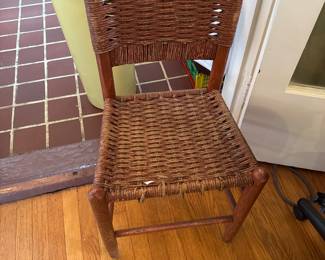 One of a pair of vintage chairs.