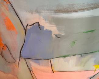 #1 of three large abstract canvases in this sale!