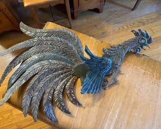 Rooster wall sculpture