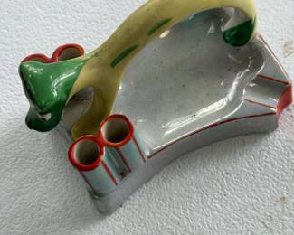 Vintage animal cigarette holder and ashtray
