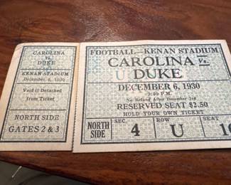 Carolina Duke football 1930