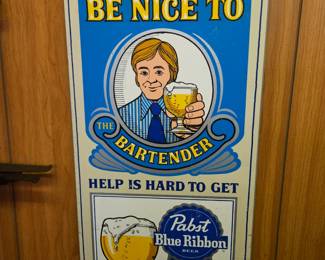 Pabst beer sign