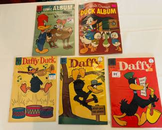From a collection of 75 comics purchased at an auction of a closing comic book store twenty years ago. Features used 1950s Disney comics, and as-new Super Hero comics from the 1990s. Several are First Issue. Make an offer for any and all.