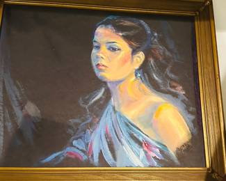 One of several original paintings by long-time El Segundo Artist Suz Anne Kear. So many different subjects and styles! Look for a much larger sampling later this summer at another location in El Segundo.
