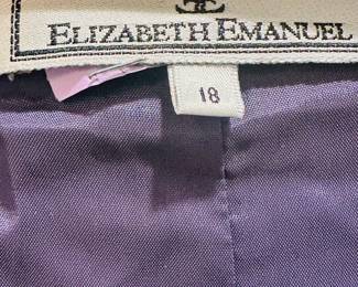 Elizabeth Emanuel, of Princess Diana's wedding gown fame.