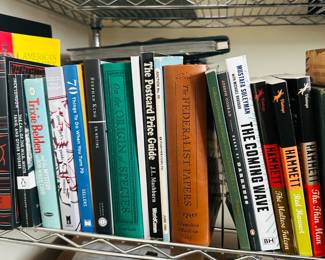 Books of all kinds, including cookbooks.