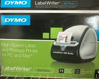 Dymo label or postage printer. Simply download the software on the Dymo website. Owner does not recall ever using it. Sells for over $200 online. Make an offer!