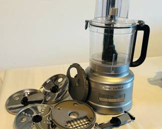 KitchenAid 13-Cup Food Processor with Dicer and other attachments in storage caddy. Fast assembly. This is a great all purpose appliance you need in your kitchen!