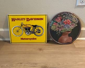 Several tin signs available