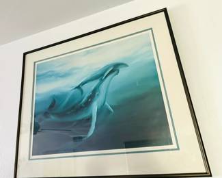 Beautiful framed George Sumner's "First Breath. Signed and numbered lithograph. Purchased at Swanson Art Gallery, Fisherman's Wharf in 1984.
