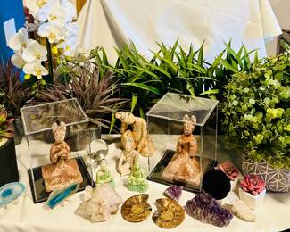 Various items for sale decorative and antique.