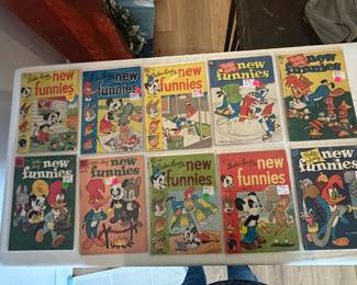 From a collection of 75 comics purchased at an auction of a closing comic book store twenty years ago. Features used 1950s Disney comics, and as-new Super Hero comics from the 1990s. Several are First Issue. Make an offer for any and all.