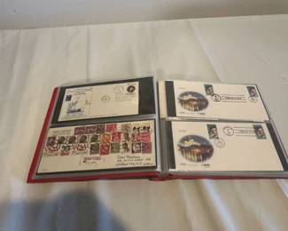 Additonal sample pages from an album with over 80 first day covers an other stamped envelopes. Most seem to be from the 1980s