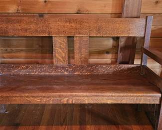 Wooden bench